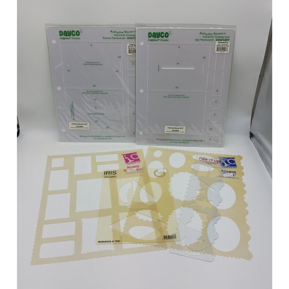 Lot of Paper Crafting Templates Impression Obsession Marianne Rule it Up Dayco